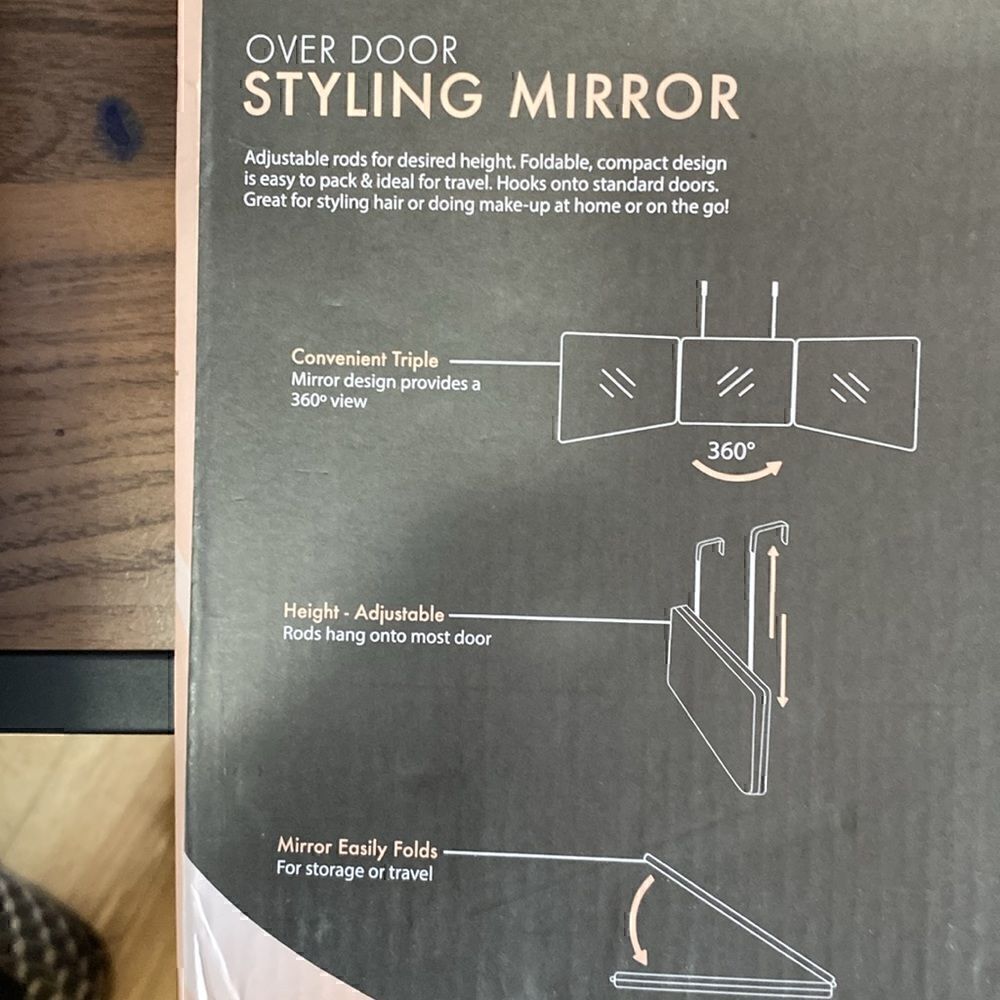 Over Door Styling Mirror - Picture 6 of 7